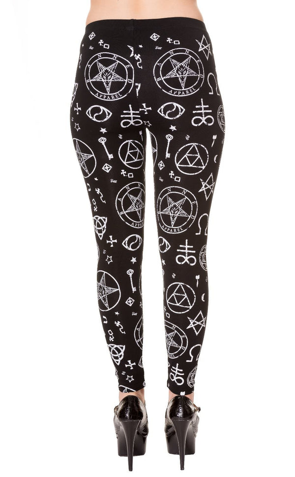 Banned Alternative Banned Alternative Pentagram Black Leggings