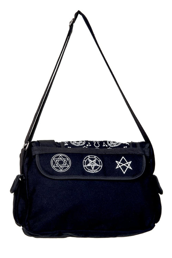 Banned Alternative Banned Alternative Pentagram Black Messenger Bag