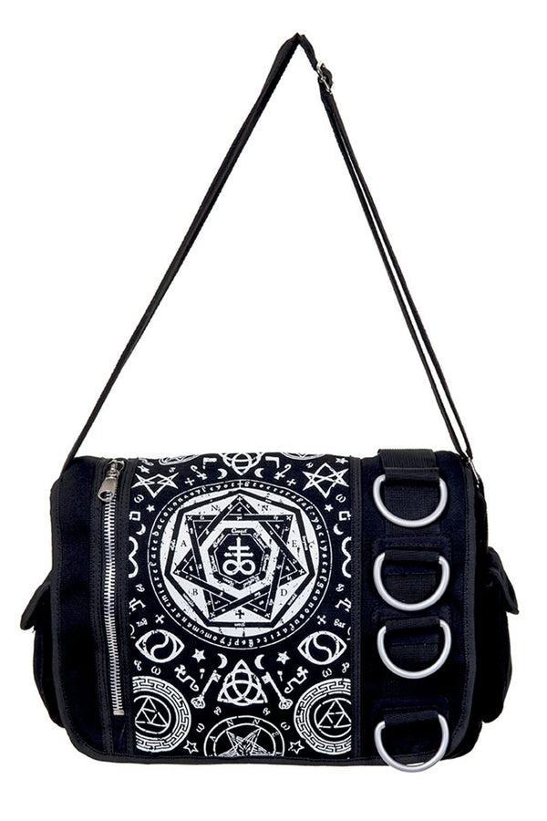 banned alternative Banned Alternative Pentagram Black Messenger Bag