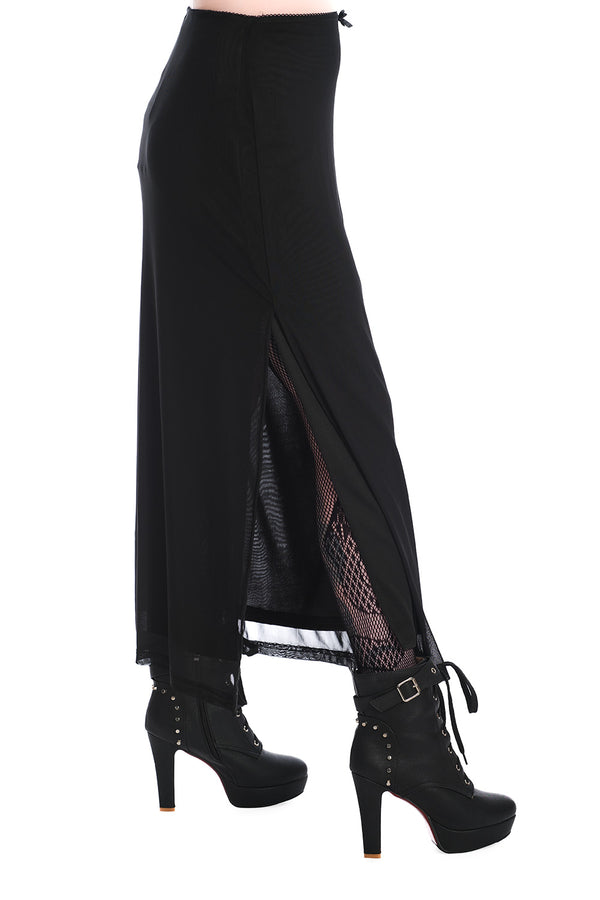 Banned Alternative Banned Alternative PHENEX SLIT MESH SKIRT
