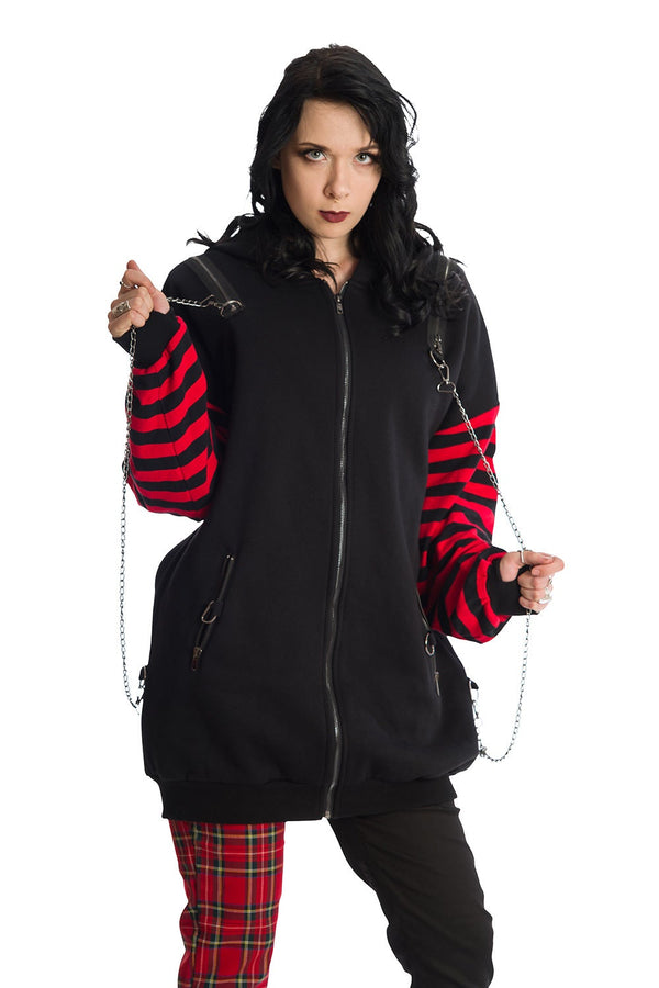 Banned Alternative Banned Alternative Portia Front Zip Hoodie