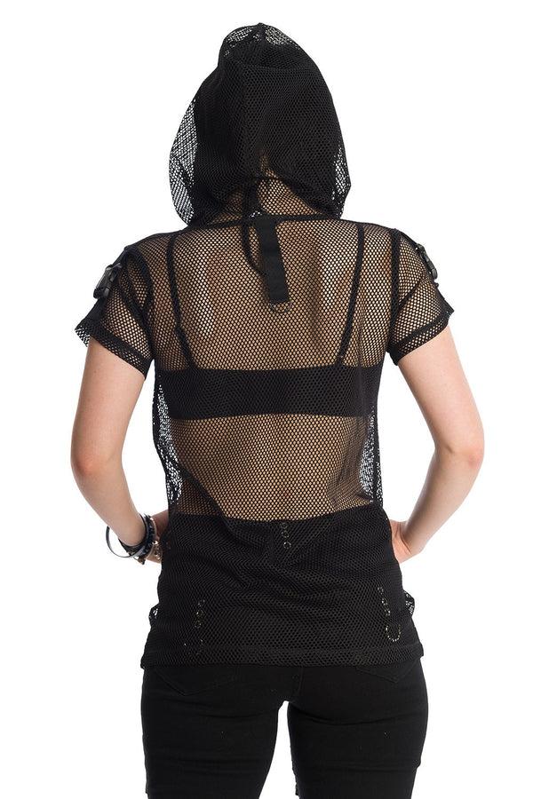 Banned Alternative Banned Alternative Prewitt Mesh Hoodie Black