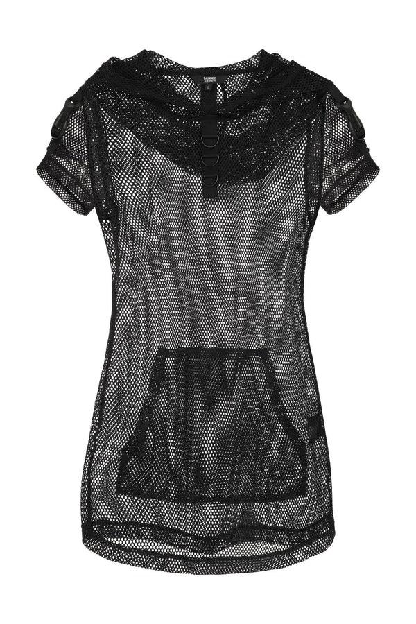 Banned Alternative Banned Alternative Prewitt Mesh Hoodie Black