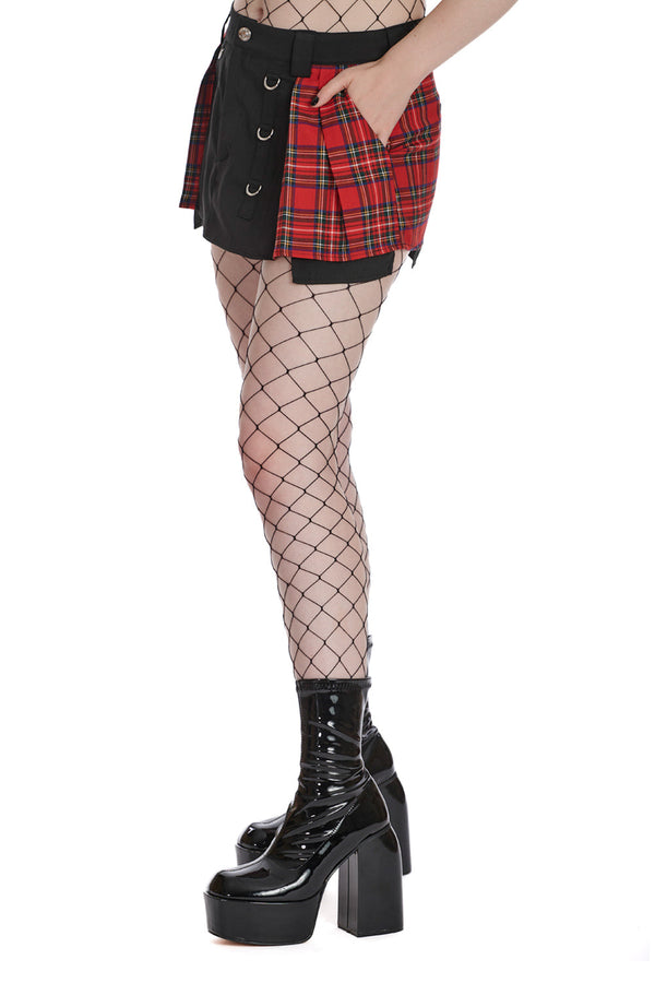 Banned Alternative Banned Alternative PUNKED-OUT MINI SKIRT