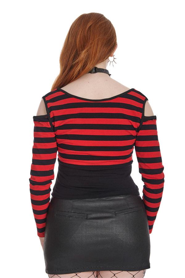 Banned Alternative Banned Alternative REBEL CHIC STRIPED TOP