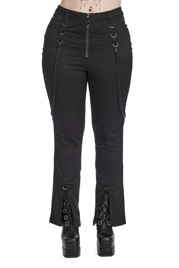 banned alternative Banned Alternative REBEL HEART FLARE TROUSERS