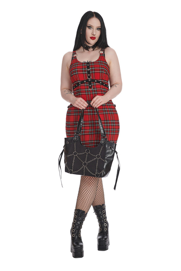 Banned Alternative Banned Alternative REBEL RIOT CHECK DRESS