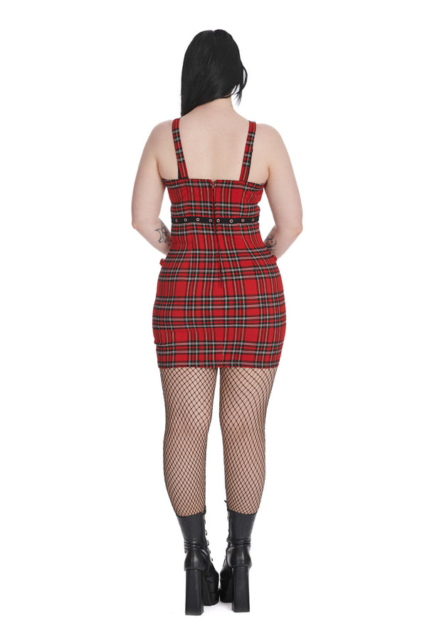 Banned Alternative Banned Alternative REBEL RIOT CHECK DRESS