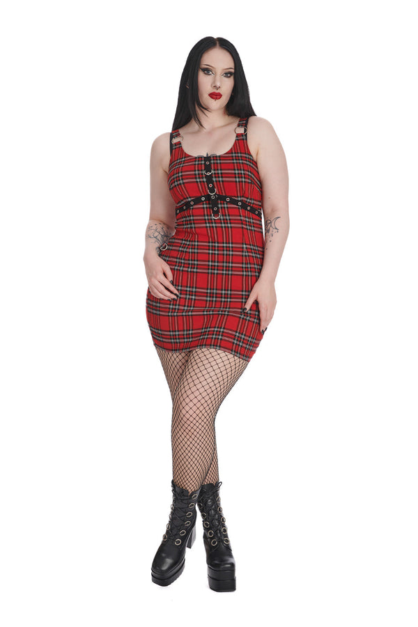 banned alternative Banned Alternative REBEL RIOT CHECK DRESS