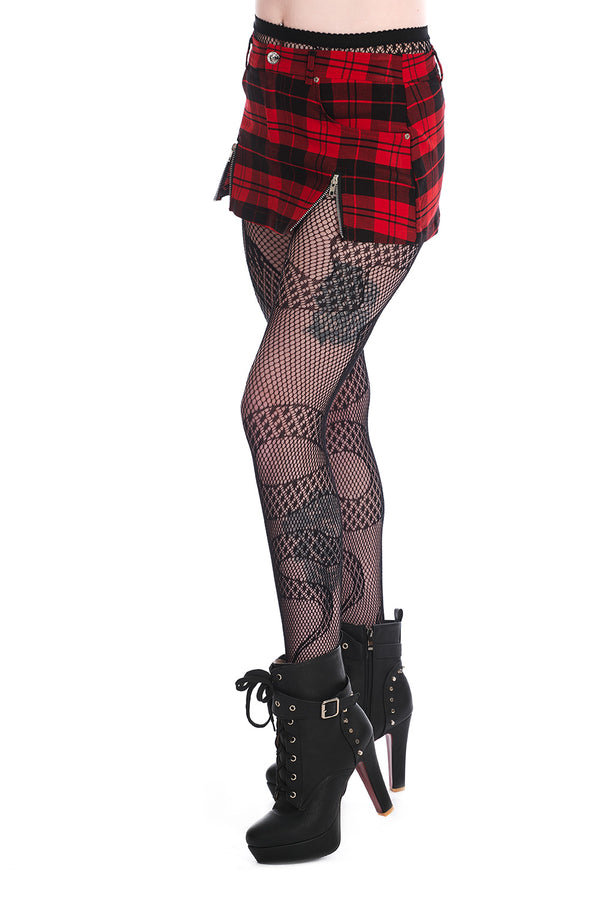 Banned Alternative Banned Alternative ROCHELLE CHECK MINI SKIRT