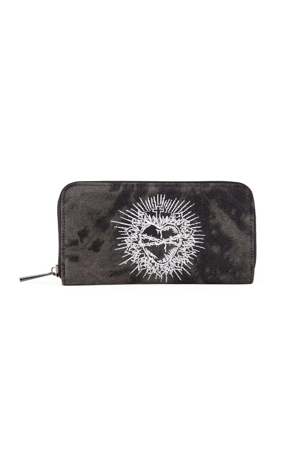 banned alternative Banned Alternative Sacred Heart Embroidered Wallet