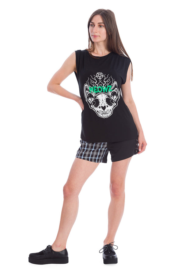 Banned Alternative Banned Alternative Shadow Check Shorts