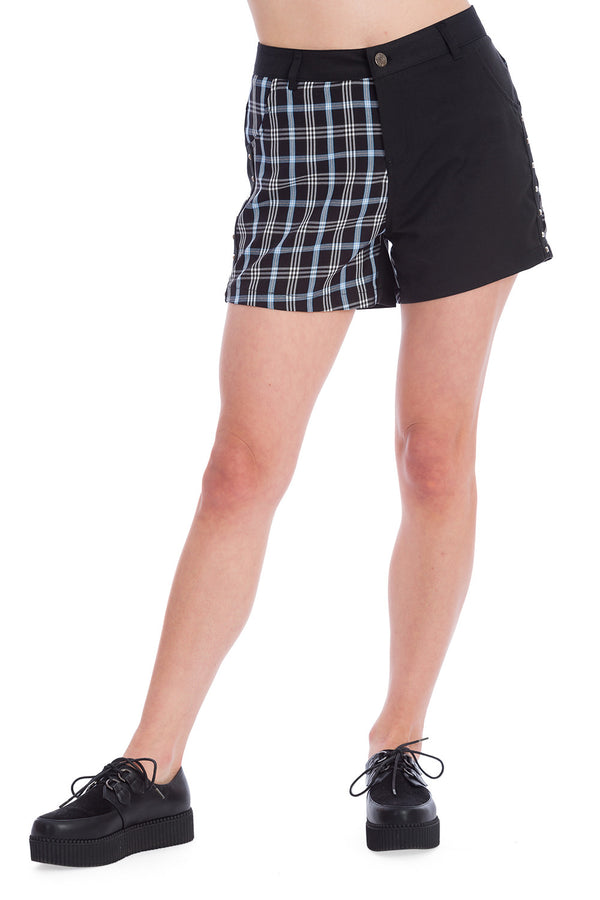 Banned Alternative Banned Alternative Shadow Check Shorts
