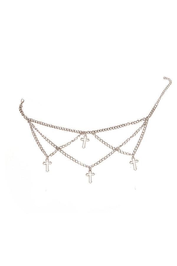 banned alternative Banned Alternative SILVER CROSS NECKLACE