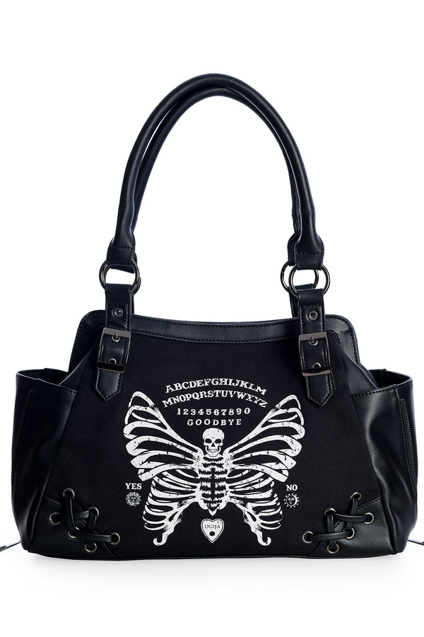 banned alternative Banned Alternative Skeleton Butterfly Slouch Bag