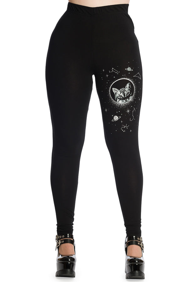 Banned Alternative Banned Alternative SPACE CAT LEGGINGS