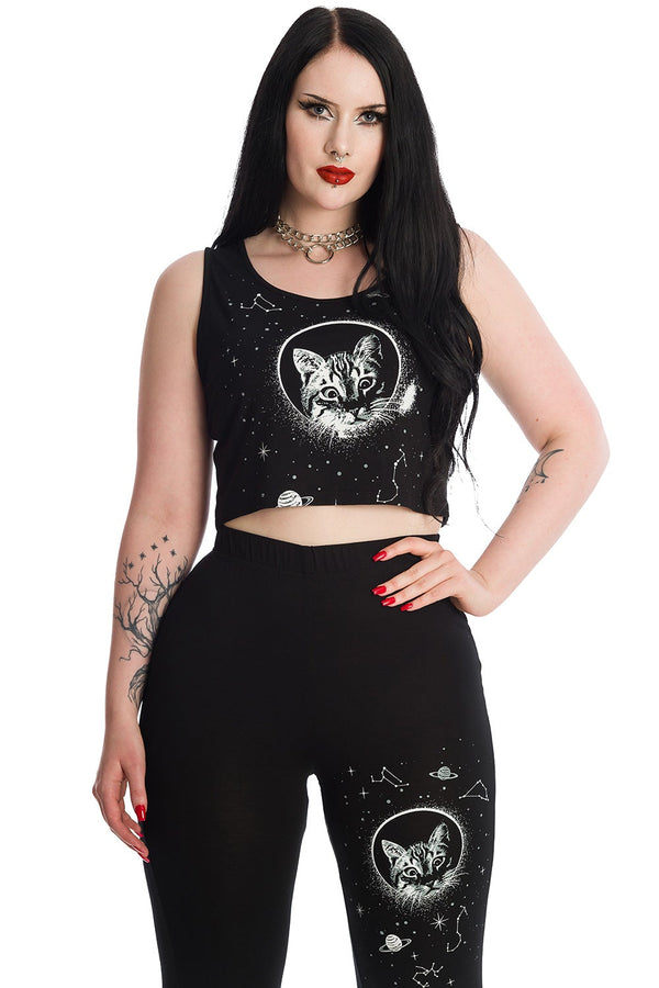Banned Alternative Banned Alternative Space Kitty Crop Top