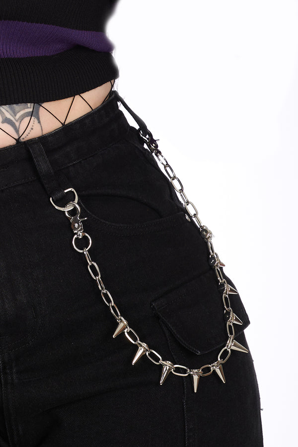 banned alternative Banned Alternative SPIKED TROUSER CHAIN