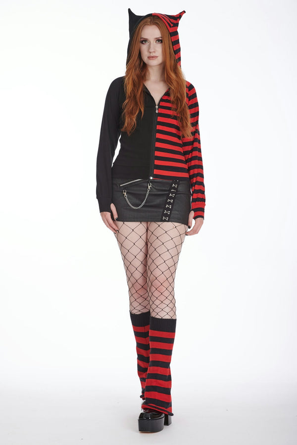 Banned Alternative Banned Alternative STOKER STRIPED LEGWARMERS
