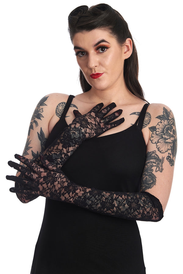 banned alternative Banned Alternative SYBIL LACE LONG GLOVES