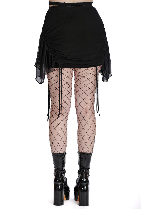 Banned Alternative Banned Alternative TATTERED THREADS MESH SKIRT