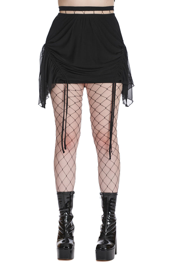 banned alternative Banned Alternative TATTERED THREADS MESH SKIRT