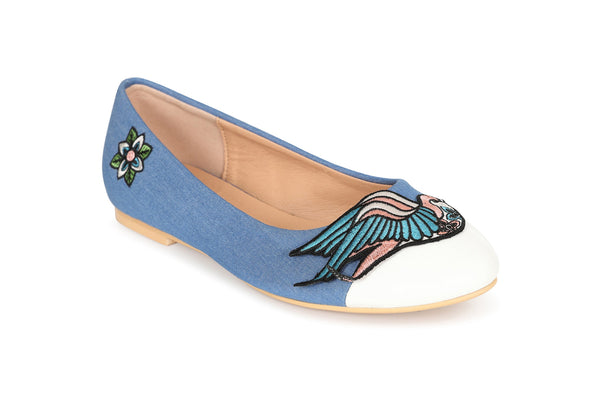banned alternative Banned Alternative THE MARILOU SWALLOW BALLERINA FLAT