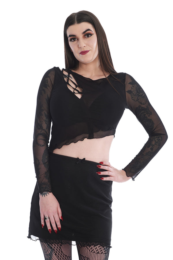 banned alternative Banned Alternative THEKLA MESH TOP