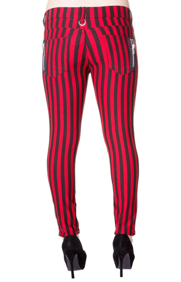 Banned Alternative Banned Alternative Thick Stripe Skinny Jeans