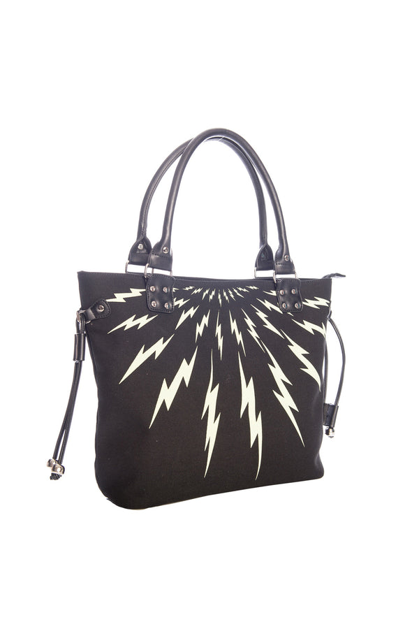 banned alternative Banned Alternative Thunderbolt Tote Bag