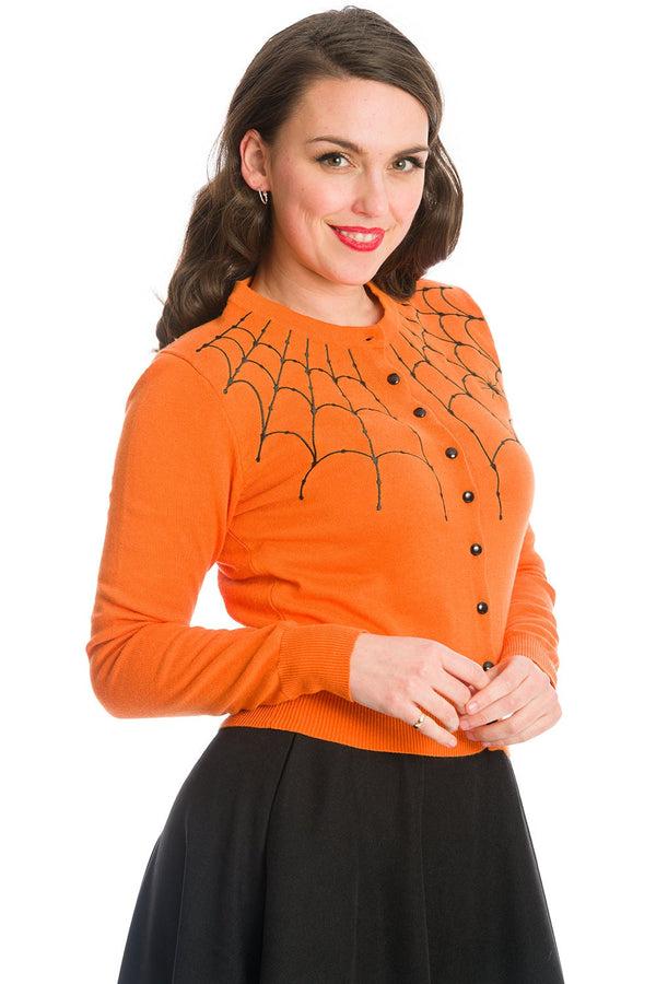 Banned Alternative Banned Alternative Under Her Web Spell Spiderweb Cardigan