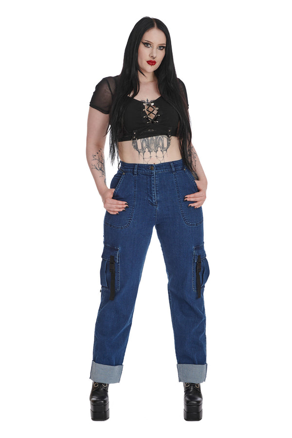 Banned Alternative Banned Alternative URBAN EDGE DENIM TROUSERS