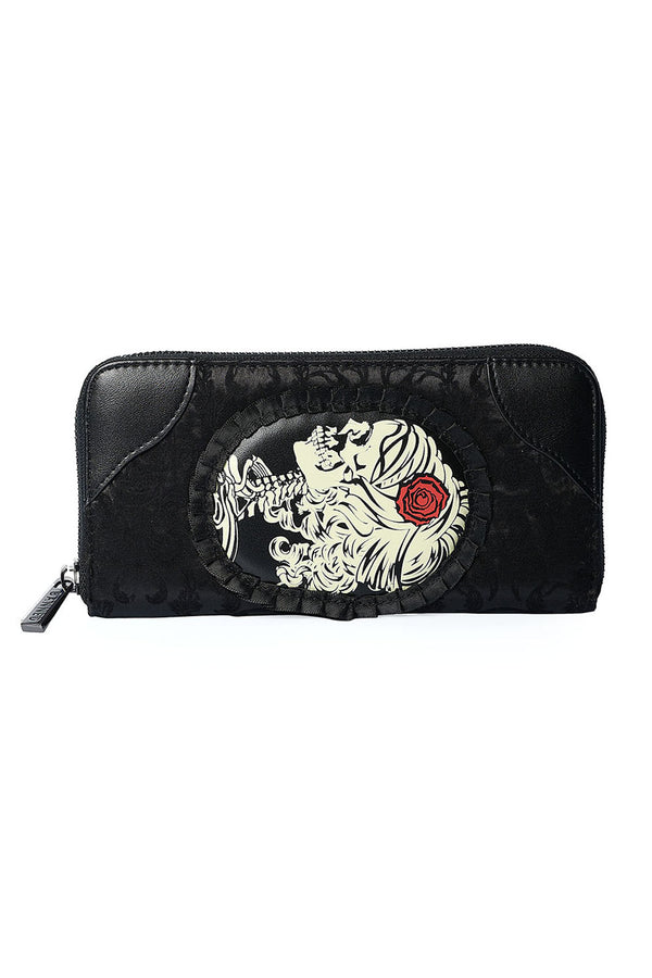 banned alternative Banned Alternative Vine Black Cameo Lady Lace Wallet