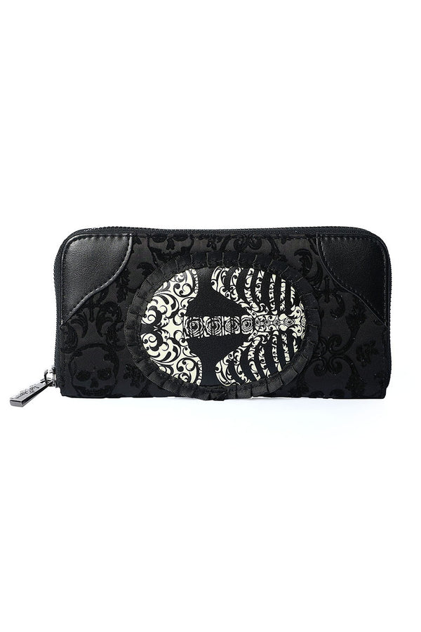banned alternative Banned Alternative Vine Black Ribcage Lace Wallet