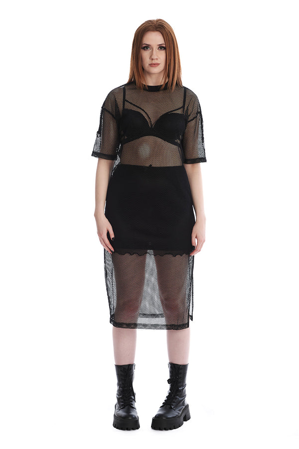 banned alternative Banned Alternative WANDA FISHNET DRESS