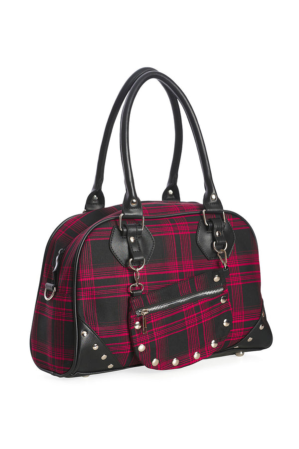 banned alternative Banned Alternative Warren Plaid Handbag