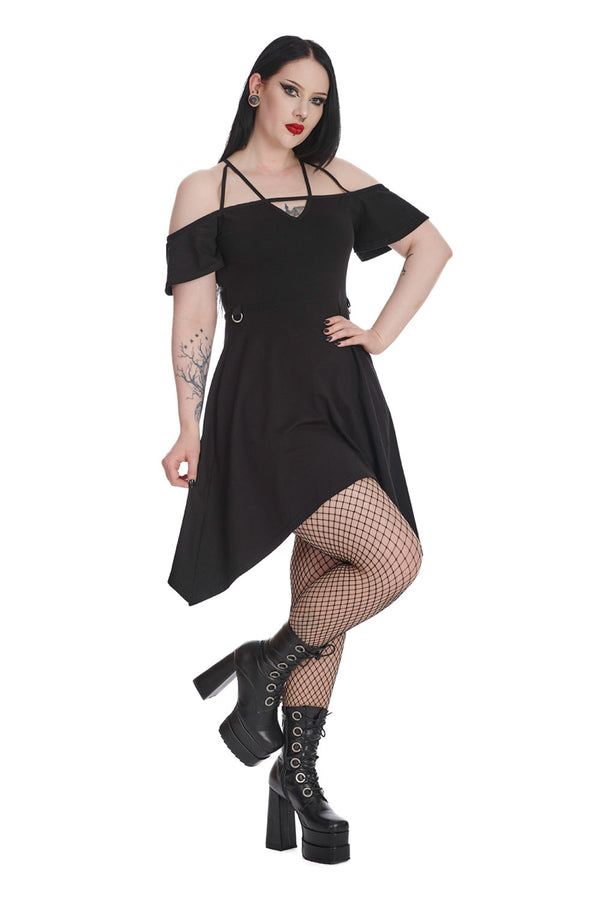 Banned Alternative Banned Alternative WITCHING YOUR THOUGHTS OFF SHOULDER DRESS