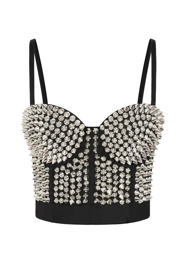 Banned Alternative Banned Alternative Xenia Spikes Bustier Top