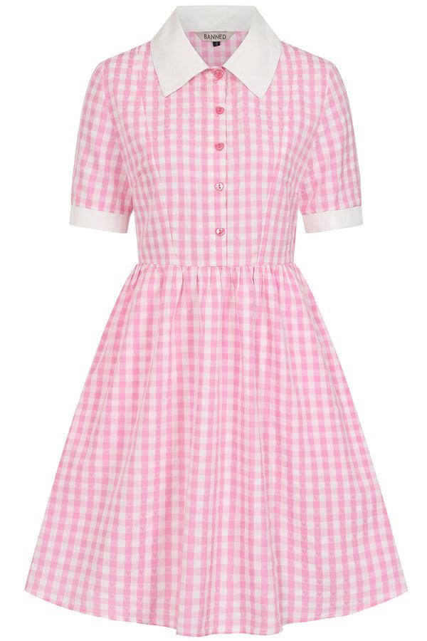 banned alternative Banned Alternative YUNA GINGHAM KAWAII DRESS