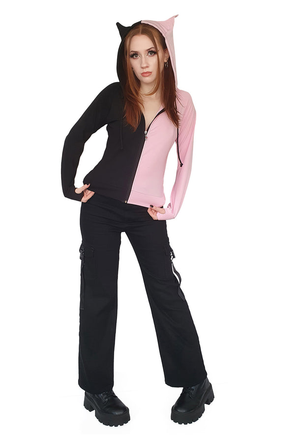 Banned Alternative Banned Alternative YURI HALF AND HALF HOODIE