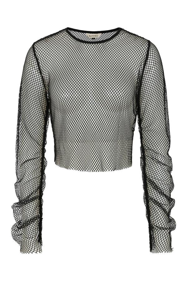 Banned Alternative Banned Alternative Zoey Ruched Fishnet Top