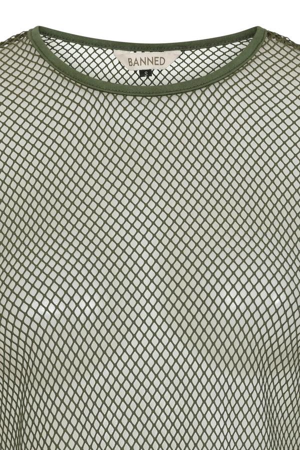 Banned Alternative Banned Alternative Zoey Ruched Fishnet Top