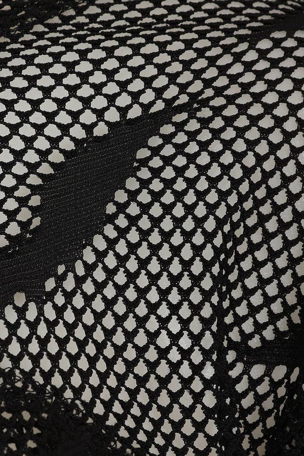 Banned Alternative Banned AlternativeBanned Selena Crop Top In Fishnet Bat In-house Design