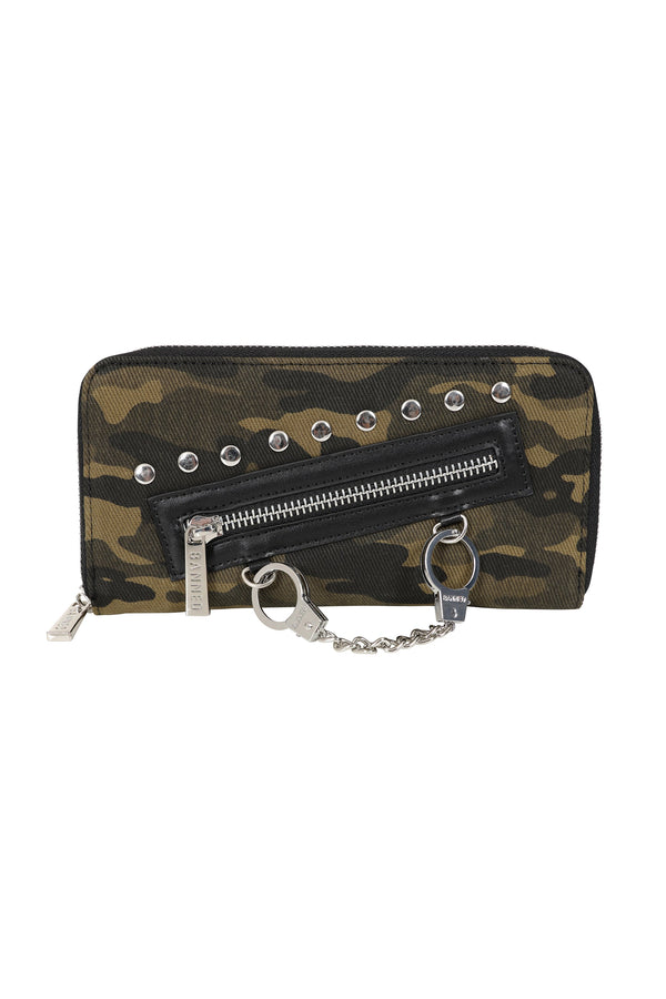banned alternative BANNED Hellbound Camo Wallet | Edgy Handcuff Card Holder
