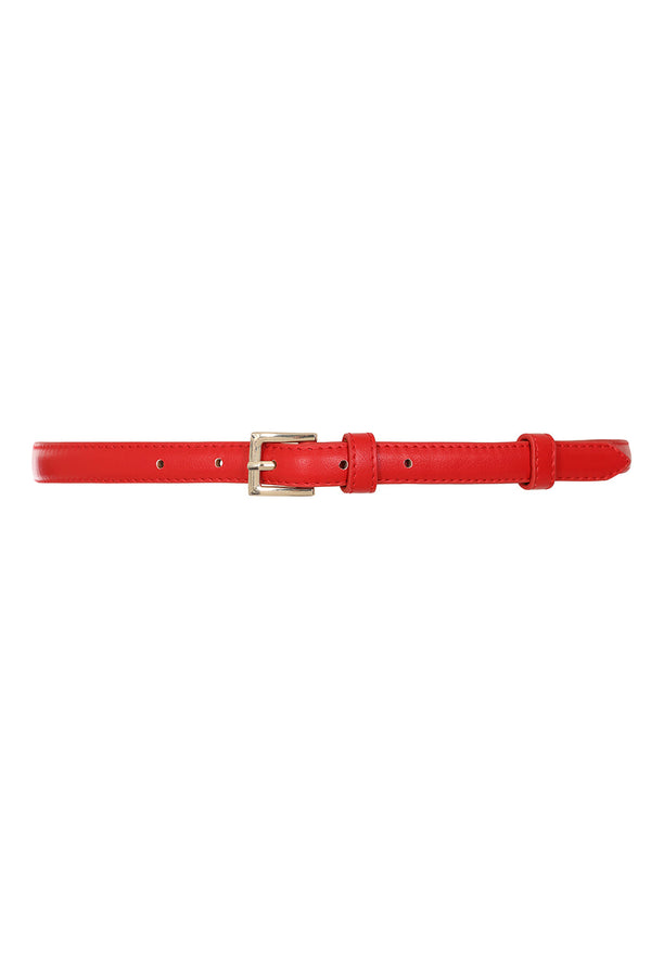 banned alternative BANNED Kate Belt Classic Retro Slim Belt with Buckle Closure
