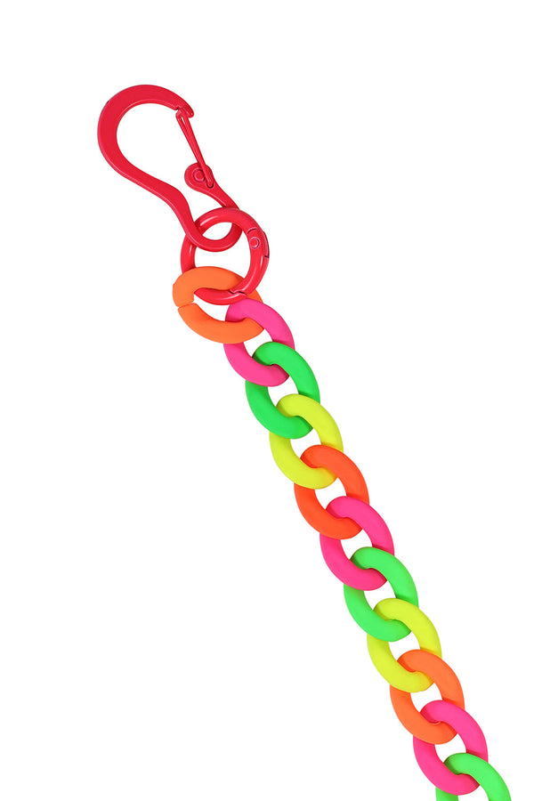 Banned Alternative BANNED Neon Riot Trouser Chain Bold Neon Chain Accessory For Alternative Fashion