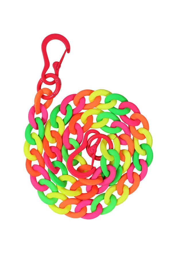 Banned Alternative BANNED Neon Riot Trouser Chain Bold Neon Chain Accessory For Alternative Fashion