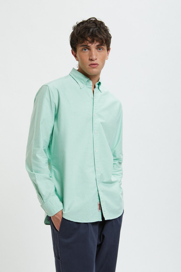 baracuta American Oxford Shirt Green