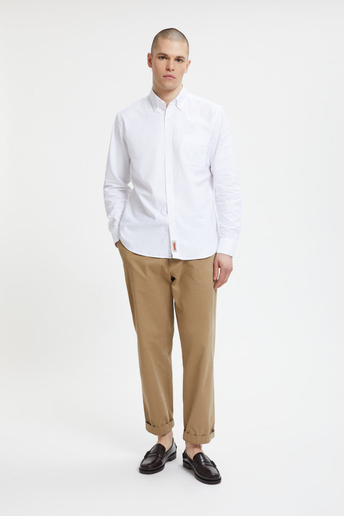Baracuta American Oxford Shirt Off White