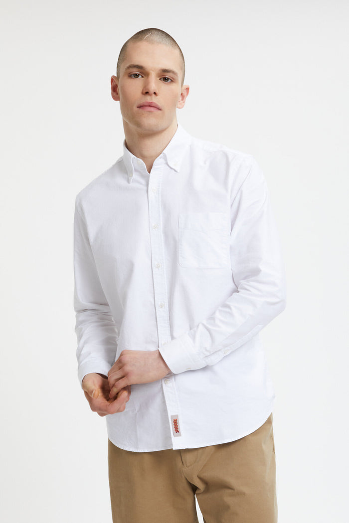 baracuta American Oxford Shirt Off white